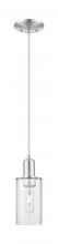 Innovations Lighting 716-1P-SN-G802 - Clymer - 1 Light - 4 inch - Brushed Satin Nickel - Cord hung - Mini Pendant