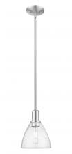 Innovations Lighting 716-1S-SN-GBD-754 - Bristol - 1 Light - 8 inch - Brushed Satin Nickel - Stem hung - Mini Pendant