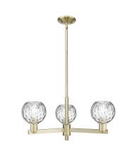 Innovations Lighting 716-3CR-AB-G1215-6 - Athens Water Glass - 3 Light - 28 inch - Antique Brass - Stem hung - Flush Mount
