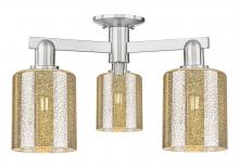 Innovations Lighting 716-3F-SN-G116 - Cobbleskill - 3 Light - 23 inch - Brushed Satin Nickel - Semi-Flush Mount