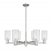 Innovations Lighting 716-6CR-SN-G804 - Clymer - 6 Light - 34 inch - Satin Nickel - Stem hung - Chandelier