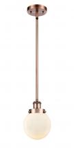 Innovations Lighting 916-1S-AC-G201-6 - Beacon - 1 Light - 6 inch - Antique Copper - Mini Pendant