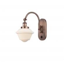 Innovations Lighting 918-1W-AC-G531-LED - Oxford - 1 Light - 8 inch - Antique Copper - Adjustable Swing Arm
