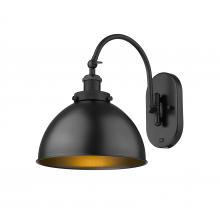 Innovations Lighting 918-1W-BK-MFD-10-BK-LED - Ballston Urban - 1 Light - 10 inch - Matte Black - Adjustable Swing Arm