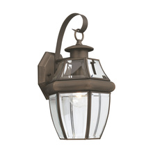 Generation Lighting 8067-71 - Lancaster traditional 1-light outdoor exterior large wall lantern sconce in antique bronze finish wi