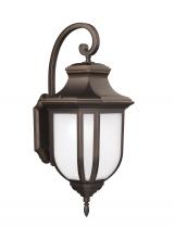 Generation Lighting 8636301EN3-71 - Childress traditional 1-light LED outdoor exterior medium wall lantern sconce in antique bronze fini