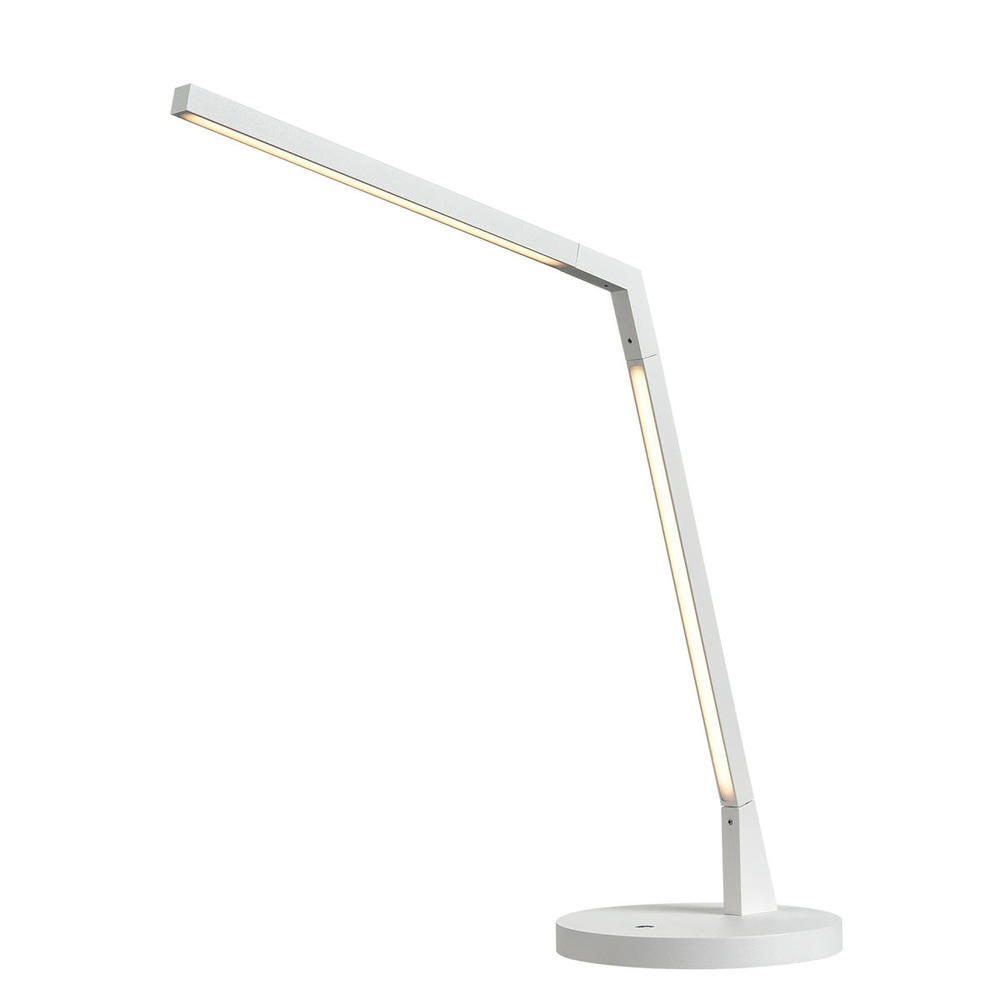 Miter 17-in White LED Table Lamp