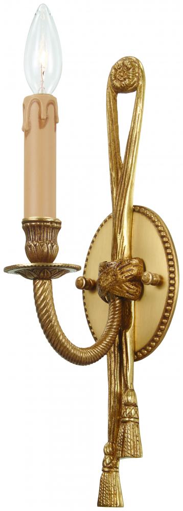 1 LIGHT WALL SCONCE ANTIQUE GOLD