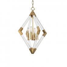 Hudson Valley 4617-AGB - 4 LIGHT PENDANT