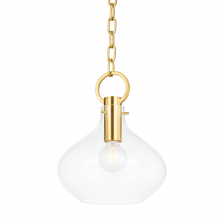 Hudson Valley BKO252-AGB - 1 LIGHT PENDANT