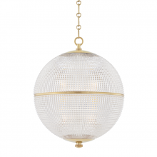 Hudson Valley MDS801-AGB - 1 LIGHT LARGE PENDANT