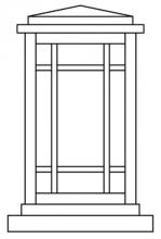 Arroyo Craftsman AVC-6CS-MB - 6" avenue column mount