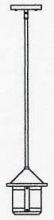 Arroyo Craftsman BSH-6STN-RB - 6" berkeley short body stem hung pendant