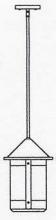 Arroyo Craftsman BSH-8M-S - 8" berkeley stem hung pendant