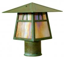 Arroyo Craftsman CP-8DM-BK - 8" carmel post mount with dart overlay