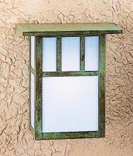 Arroyo Craftsman HS-8ATN-AC - 8" huntington sconce with roof and classic arch overlay