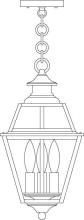 Arroyo Craftsman INH-8GRCLR-S - 8" inverness pendant with glass roof