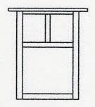 Arroyo Craftsman MW-10TAM-RC - 10" mission flush wall mount with t-bar overlay