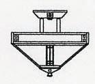 Arroyo Craftsman PIH-12TN-AC - 12" prairie inverted ceiling mount