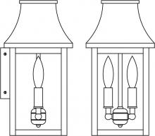 Arroyo Craftsman PRW-7CS-RC - 7" Providence flush wall mount