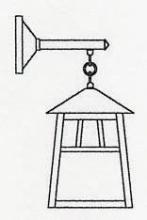 Arroyo Craftsman RB-10M-AB - 10" raymond wall mount
