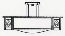 Arroyo Craftsman SCCM-21REC-BK - 21" saint clair inverted semi-flush ceiling mount