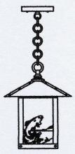 Arroyo Craftsman TRH-9TRAM-RB - 9" timber ridge pendant with trout filigree