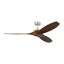 Visual Comfort & Co. Fan Collection 3CLNSM60BS - Collins 60" Smart Indoor/Outdoor Brushed Steel Ceiling Fan with Remote Control and Reversible Mo