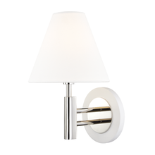 Mitzi by Hudson Valley Lighting H264101-PN/WH - Robbie Wall Sconce
