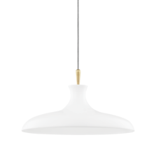 Mitzi by Hudson Valley Lighting H421701L-AGB/WH - Cassidy Pendant