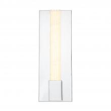 Alora Lighting WV322114PNAR - Kismet 14-in Polished Nickel/Alabaster LED Wall/Vanity