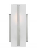 Visual Comfort & Co. Studio Collection 4154301EN3-962 - Dex contemporary 1-light LED indoor dimmable bath wall sconce in brushed nickel silver finish with s