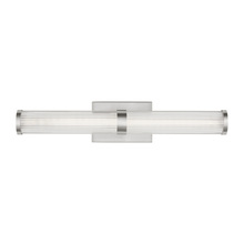 Visual Comfort & Co. Studio Collection 4559293S-962 - Syden contemporary 1-light LED indoor dimmable medium bath vanity wall sconce in brushed nickel silv