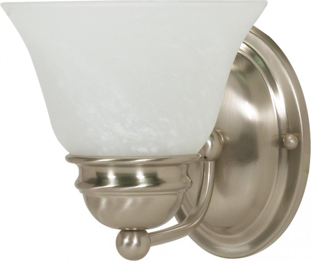 Empire - 1 Light - 7" - Vanity - with Alabaster Glass Bell Shades; Color retail packaging
