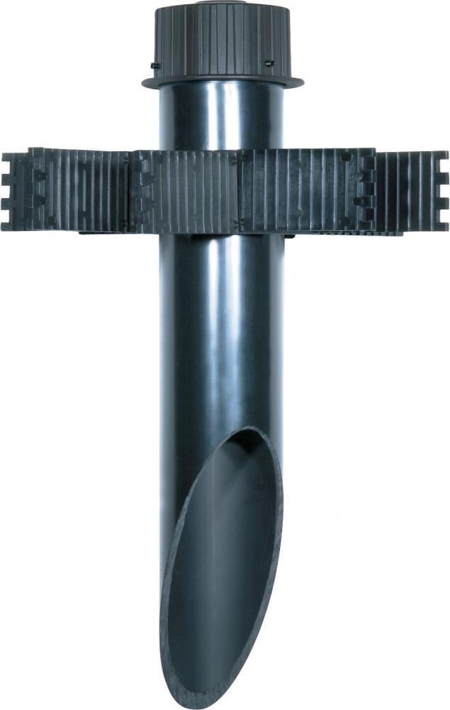 3" Diameter Mounting Post- PVC- Dark Gray Finish