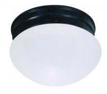 Nuvo 60/2641 - 1 Light - 8" Flush with Frosted Glass - Mahogany Bronze Finish