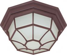Nuvo 60/3451 - 1 Light - 12" - Ceiling Spider Cage Fixture - Die Cast; Glass Lens; Color retail packaging