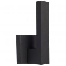 Nuvo 62/1425 - Raven LED Outdoor Sconce; 10 Inch; Textured Matte Black Finish; 8 Watts; 3000K
