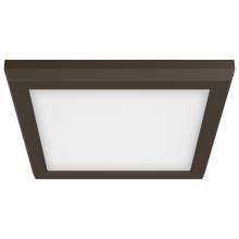 Nuvo 62/1716 - Blink Pro - 11W; 7in; LED Fixture; CCT Selectable; Square Shape; Bronze Finish; 120V