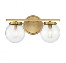 Savoy House Meridian M80046NB - 2-Light Bathroom Vanity Light in Natural Brass