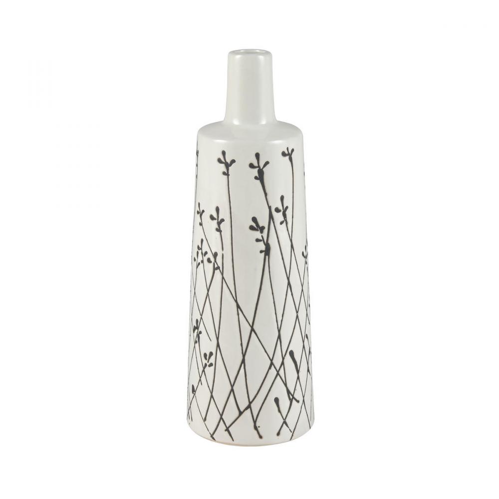 Melton Vase - Large White (2 pack)