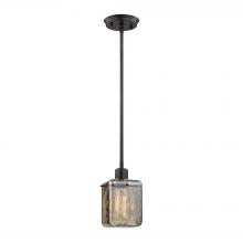ELK Home 46182/1 - Watercube 1-Light Mini Pendant in Oil Rubbed Bronze with Water Glass