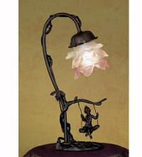 Meyda Tiffany 17855 - 14" High Cherub On Swing Accent Lamp