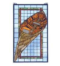 Meyda Tiffany 21439 - 15" Wide X 25" High Guideboat Stained Glass Window