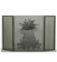 Meyda Tiffany 81084 - 49"W X 30"H Welcome Pineapple Fireplace Screen
